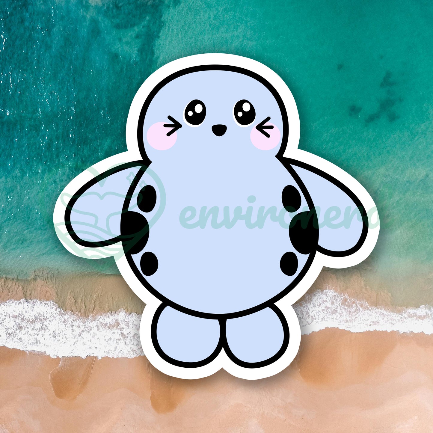 Harbor seal sticker