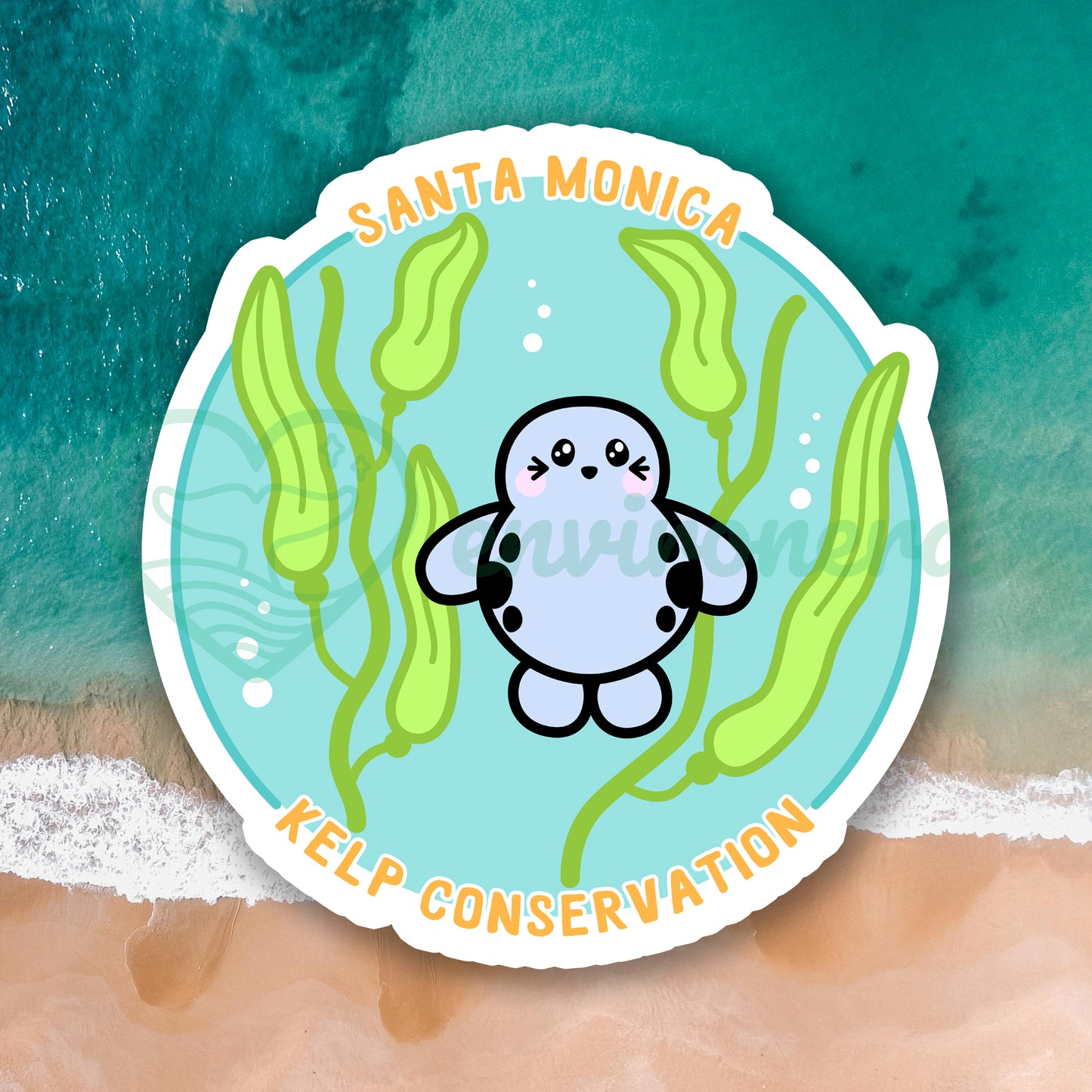 Santa Monica seal sticker
