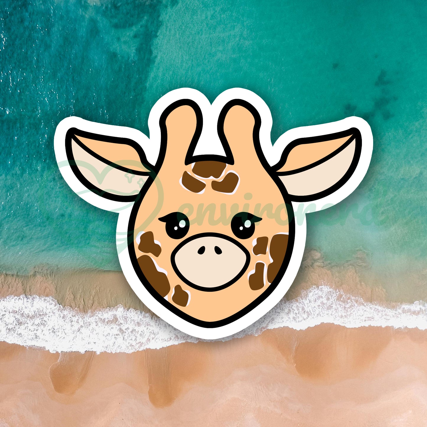 Giraffe sticker