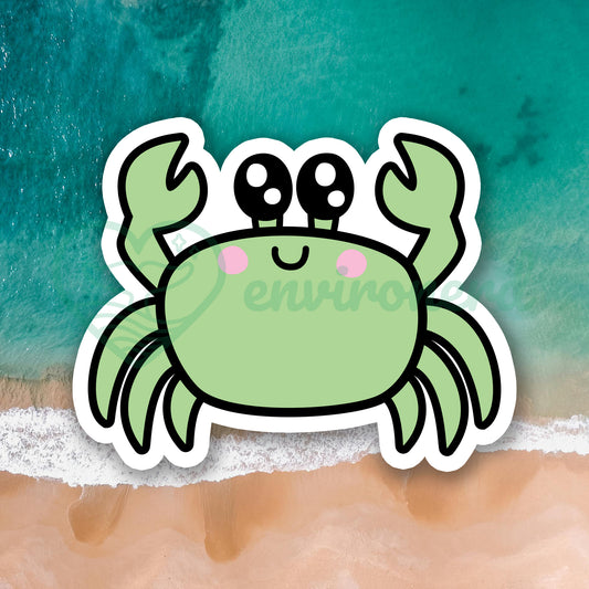 Green crab sticker