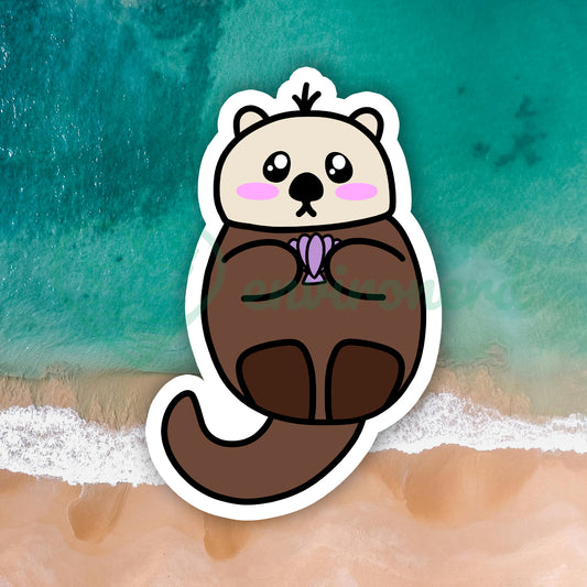 Sea otter sticker