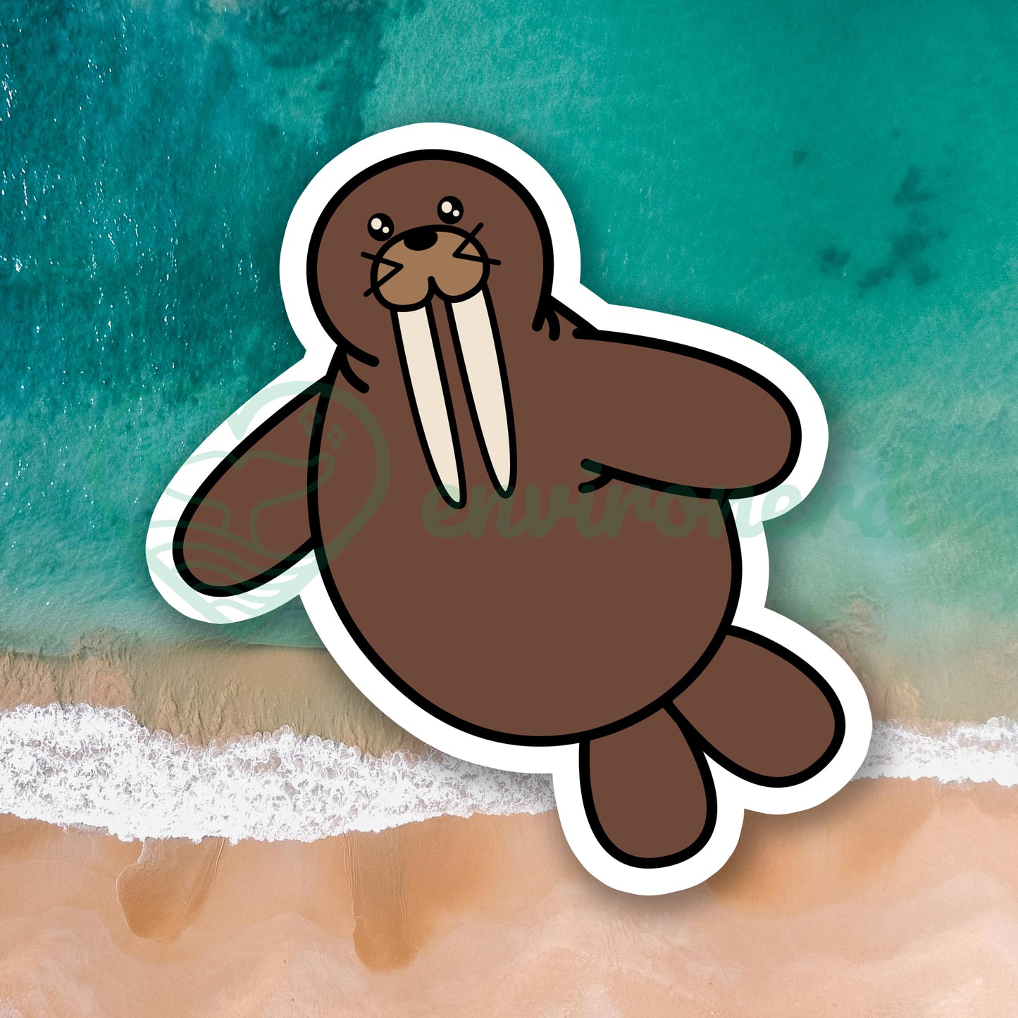 Walrus sticker