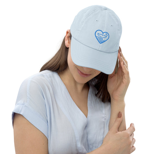 Pastel Blue Environerd Logo Adult Baseball Hat