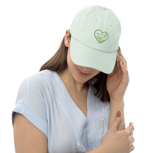 Pastel Green Environerd Logo Adult Baseball Hat