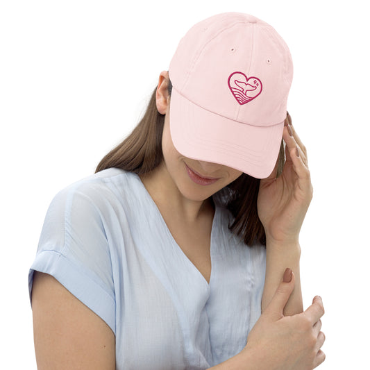 Pastel Pink Environerd Logo Adult Baseball Hat