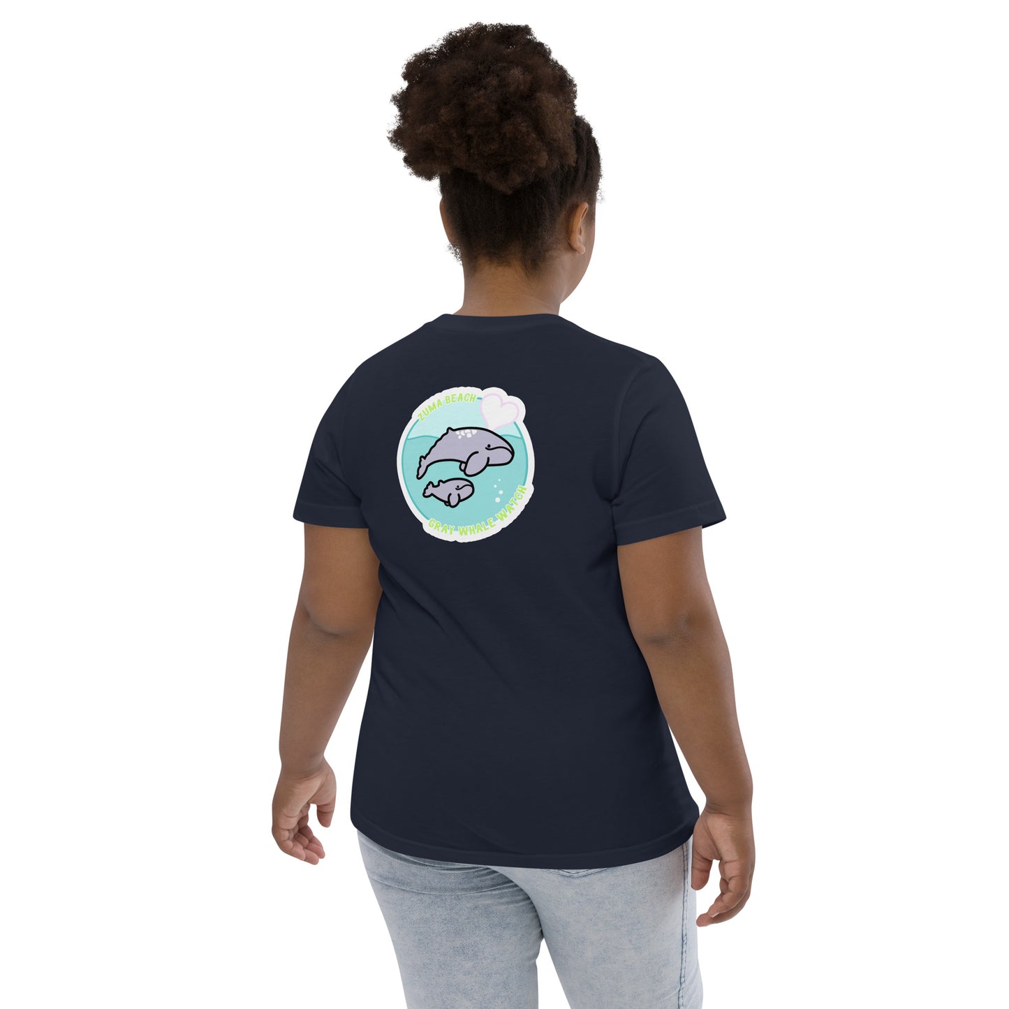 Zuma Beach Gray Whale Kids T-Shirt
